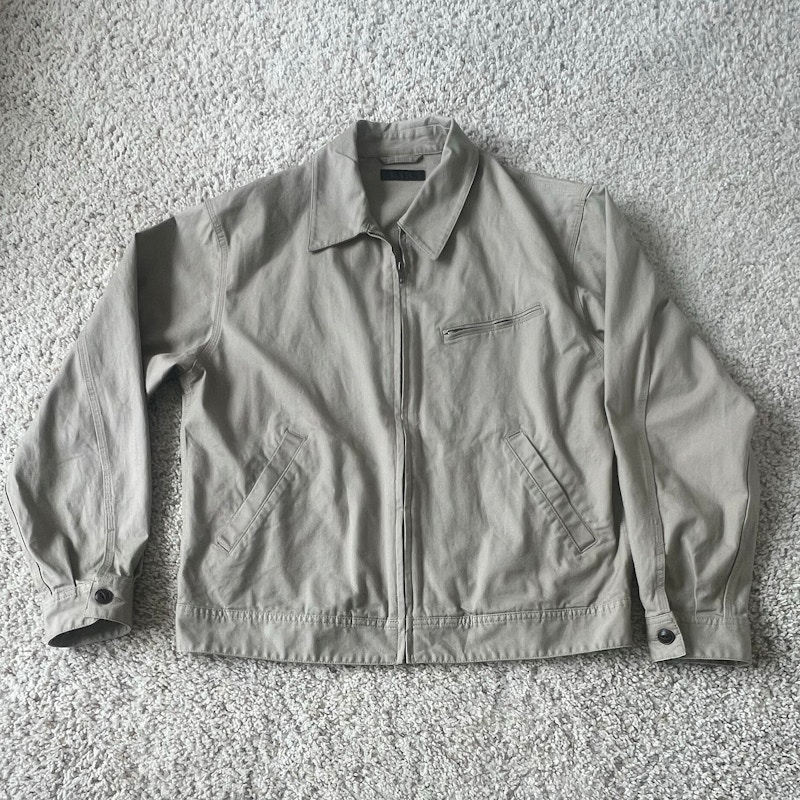 Uniqlo Beige Zip-Up Jacket