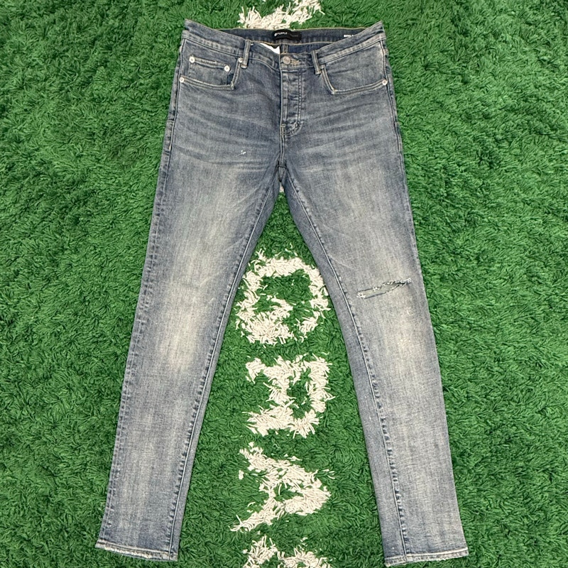 Purple Brand Distressed Ripped Knee Slim Jeans