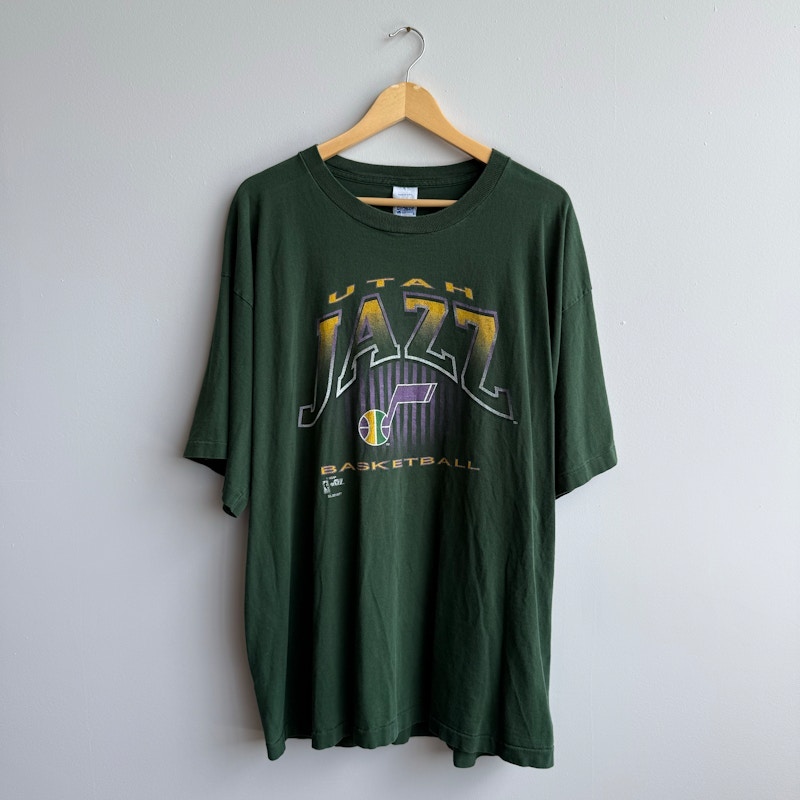 Utah Jazz Basketball T-Shirt Green
