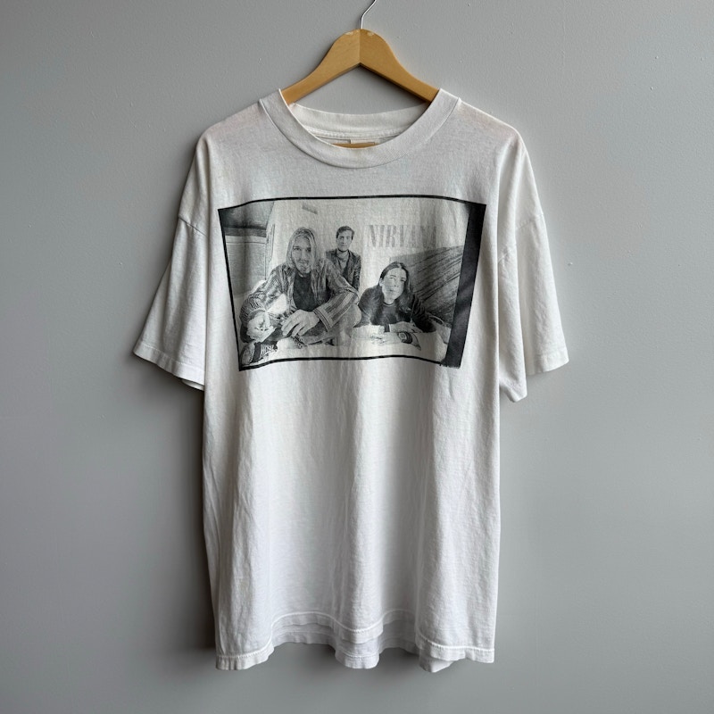 Nirvana Logo band T-Shirt White