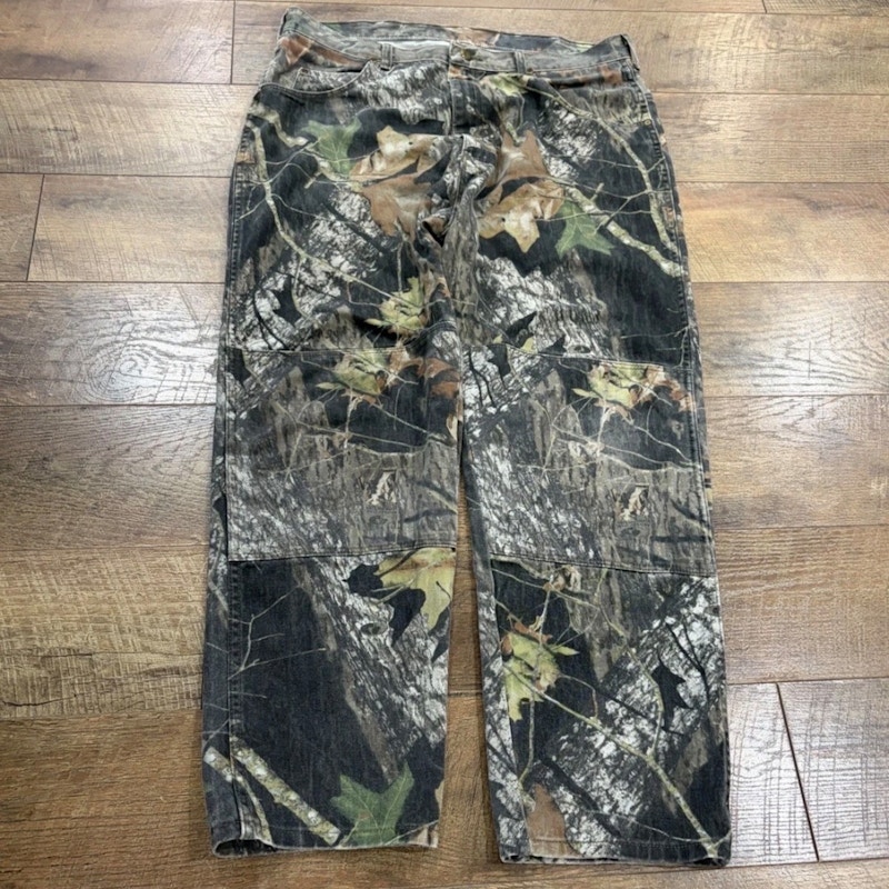 Wrangler Mossy Oak Double Knee Denim Pants Tree Camo Workwear