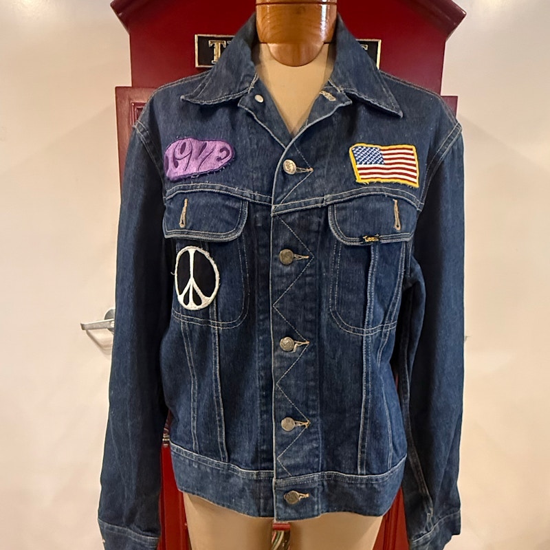 Lee Vintage 101-J Denim Jacket With Patches Blue