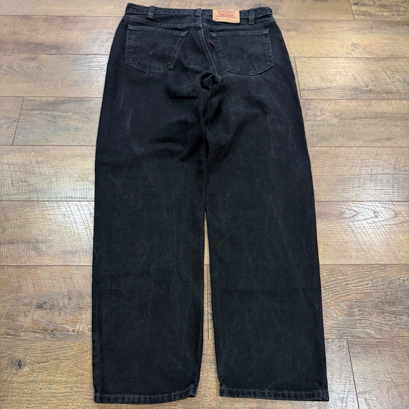 Levi's 550 Jeans Relaxed Fit Denim Skater Vintage 90s Black