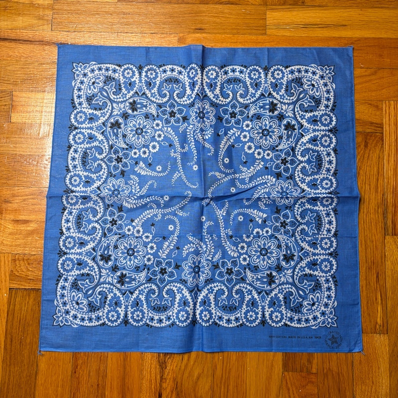Paisley Bandana Blue