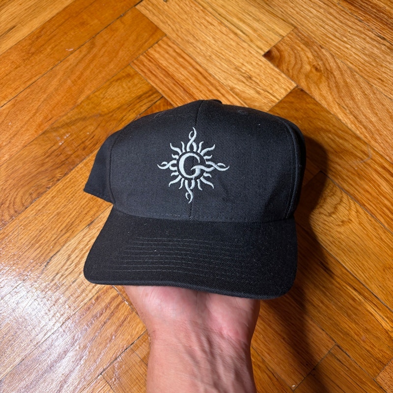 Godsmack Logo Embroidered Snapback Hat Black