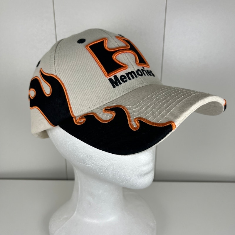 Memories Flame Snapback Cap Beige
