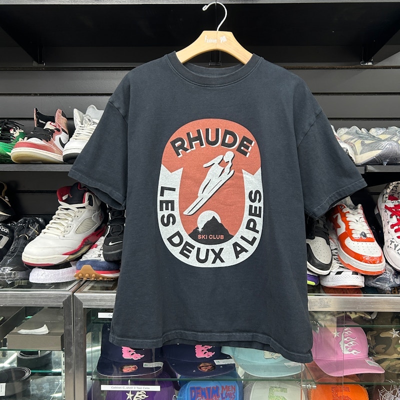 Rhude Les Deux Alpes T-Shirt Vintage Black