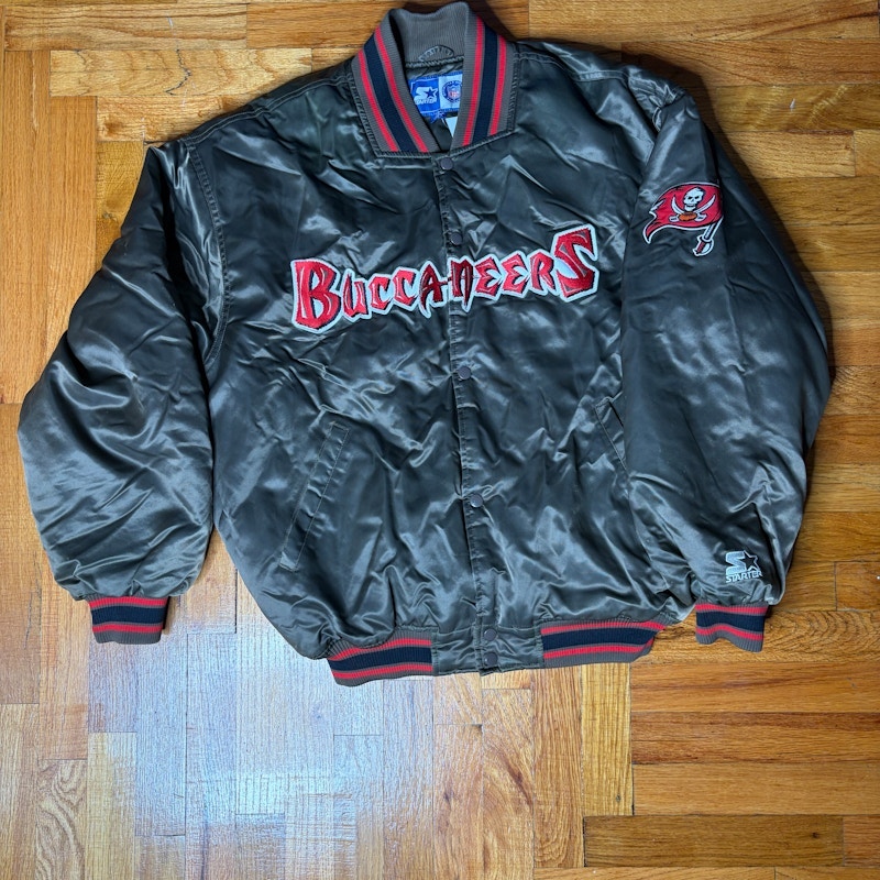 Starter Tampa Bay Buccaneers Satin Jacket Black