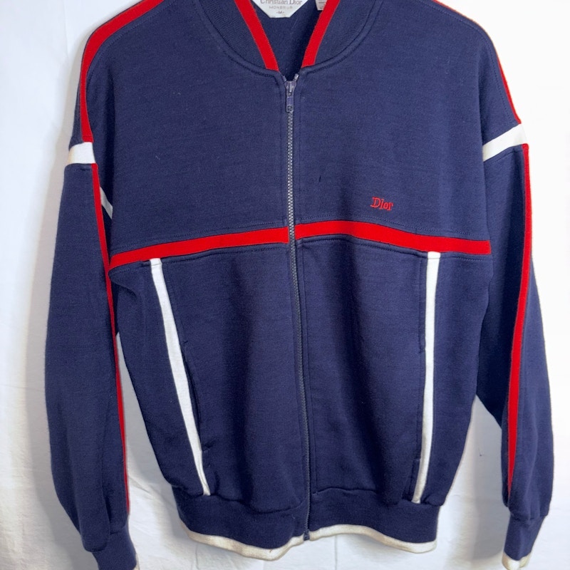 Christian Dior Monsieur Zip Front Jacket Blue