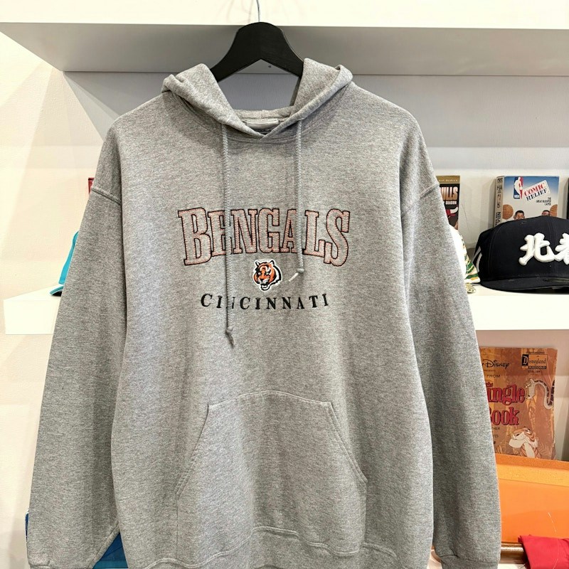 Reebok Cincinnati Bengals Embroidered Hoodie Grey