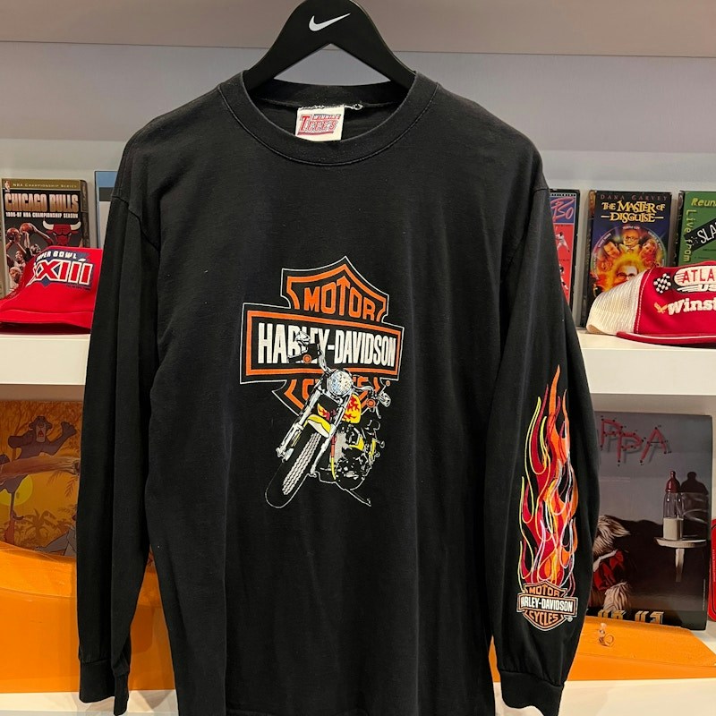 Harley-Davidson Flame Long Sleeve T-Shirt Black