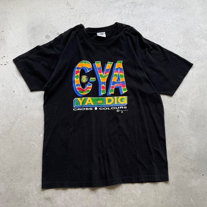 Vintage Cross Colours C-YA Ya-Dig T-Shirt Black
