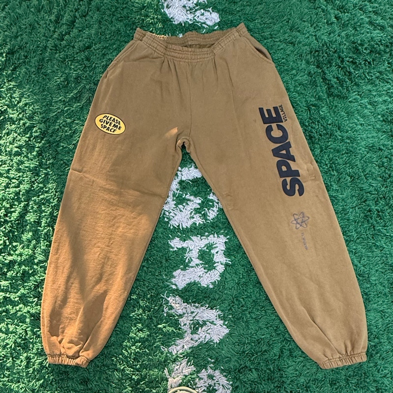 Space Village Please Give Me Space Sweatpants Brown