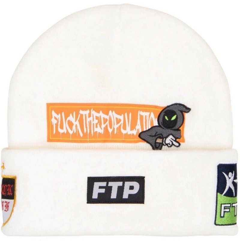 FTP Club Logo Beanie White