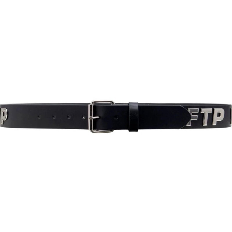 FTP Metal Logo Belt Full Grain Italian Leather