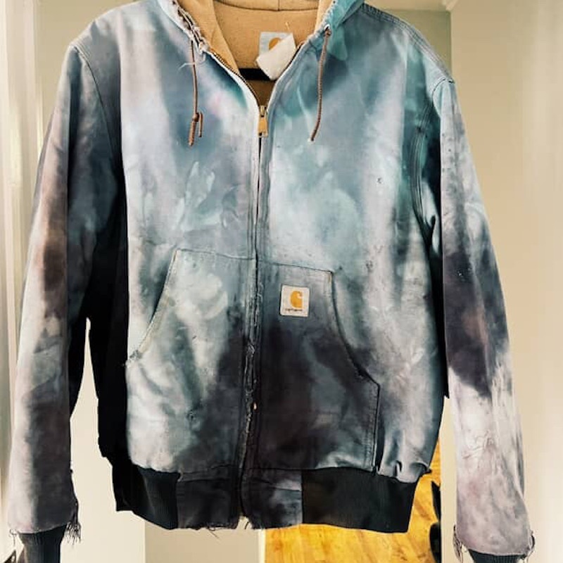 Vintage Carhartt Jacket Blue Tie-Dye