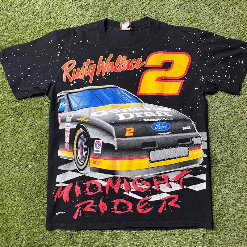 Vintage Rusty Wallace NASCAR AOP T-Shirt