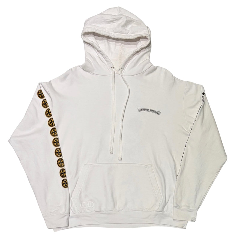 Chrome Hearts Cross Logo Hoodie White