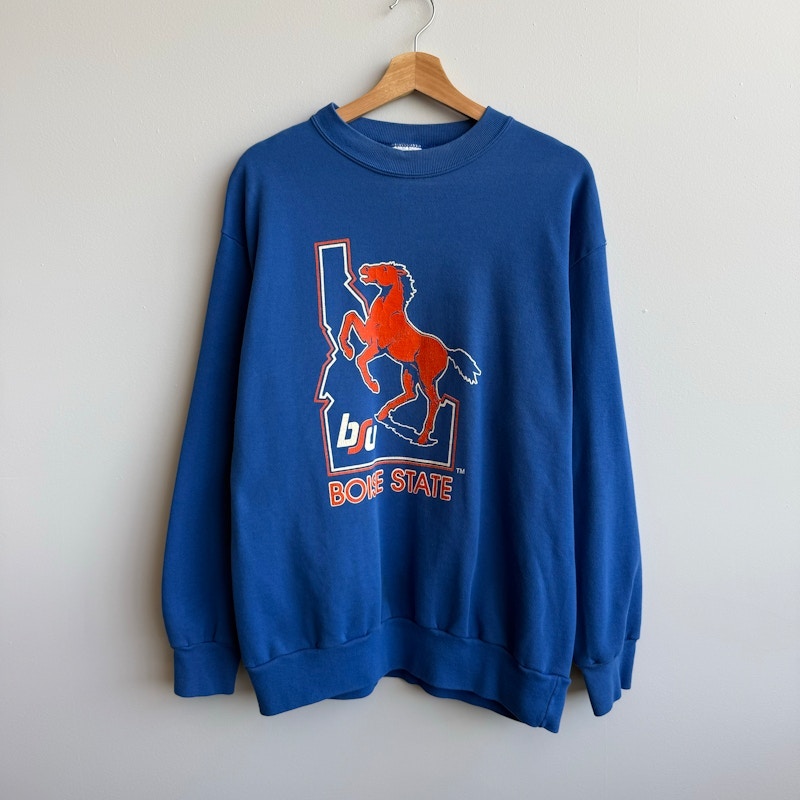 Vintage Boise State Sweatshirt Blue