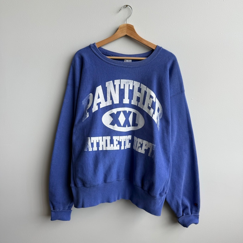 Champion Reverse Weave Panther Athletic Dept Sweatshirt Blue
