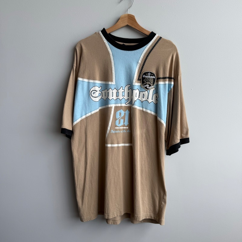 Y2K Southpole west coast choppers T-Shirt Tan