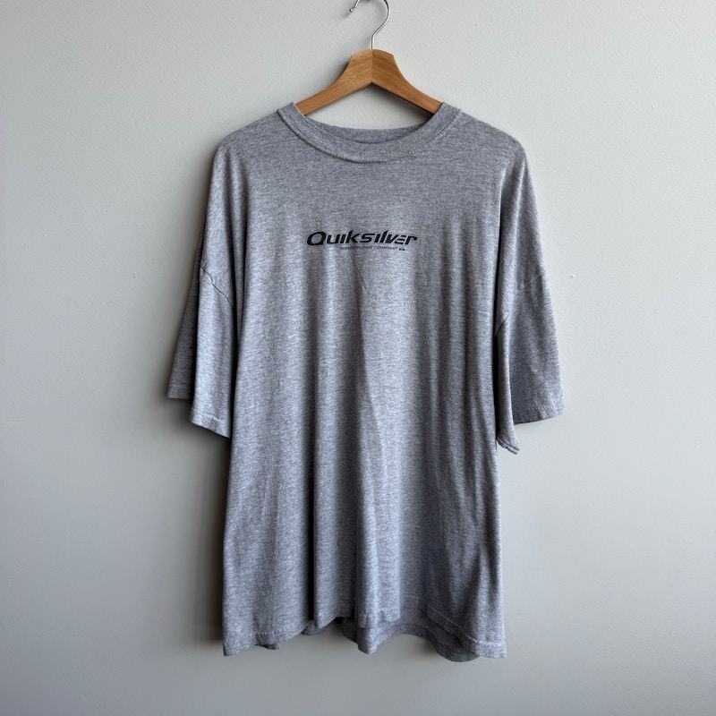 Quiksilver Logo Graphic T-Shirt Gray