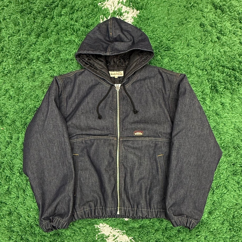 Stüssy Workgear Hooded Denim Jacket Indigo