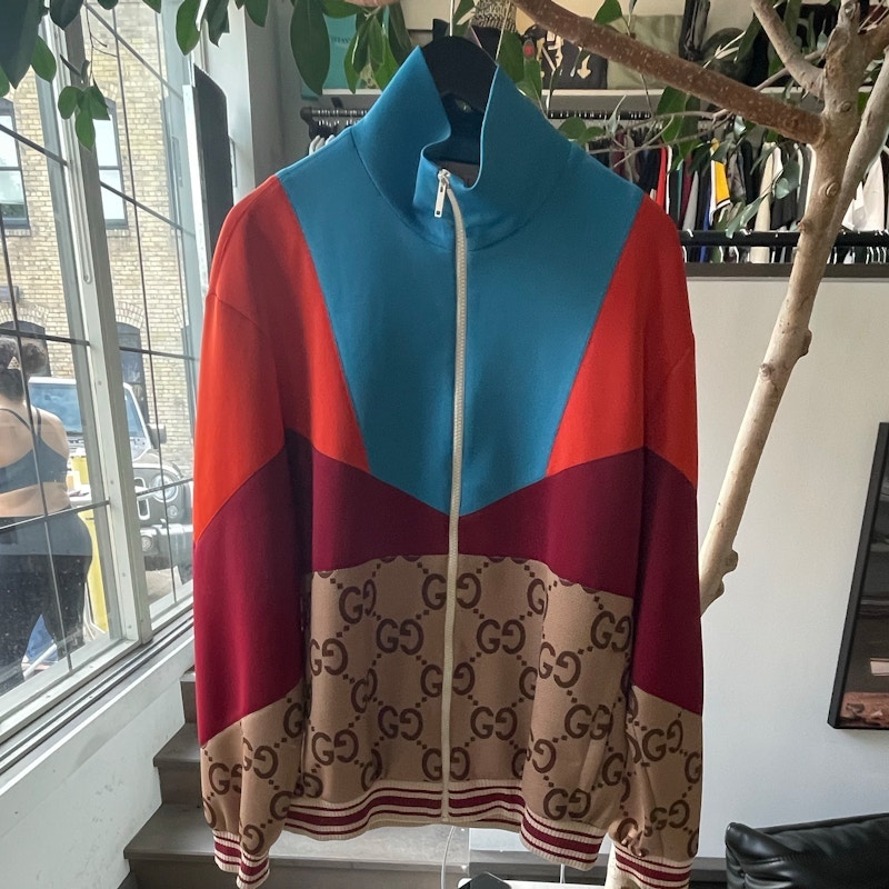 Gucci GG Monogram Zip Track Jacket Multicolor