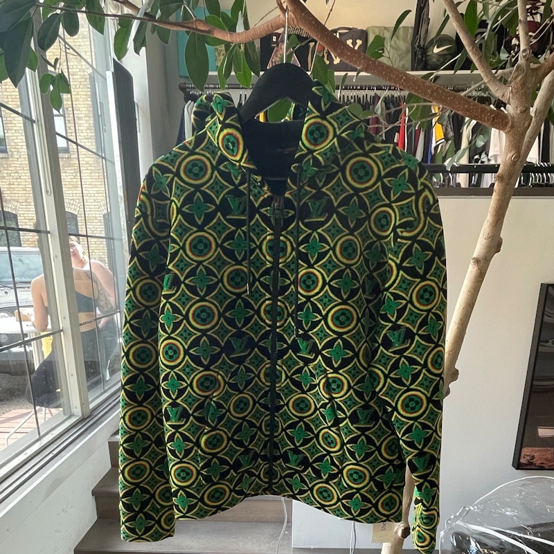 Louis Vuitton Monogram Jamaican Zip-Up Hoodie Green/Yellow