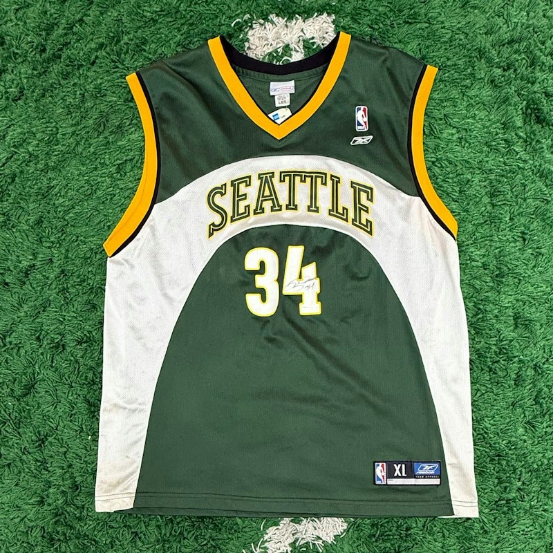 Reebok Seattle Supersonics Ray Allen Jersey Green