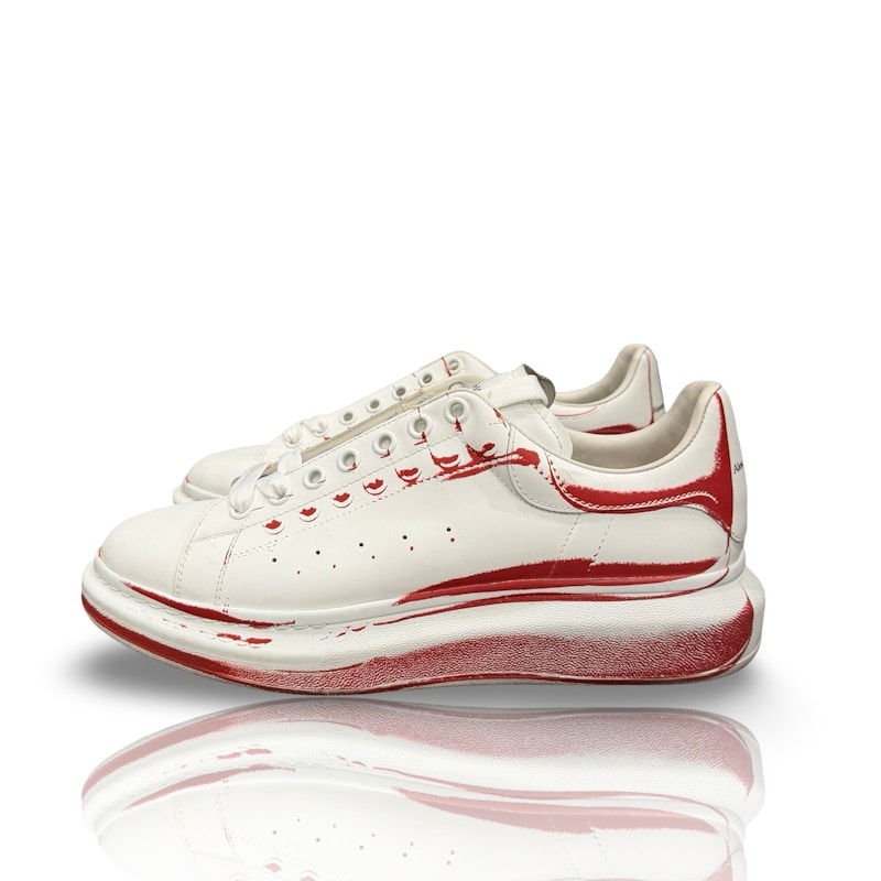Alexander McQueen Oversized White Red Print