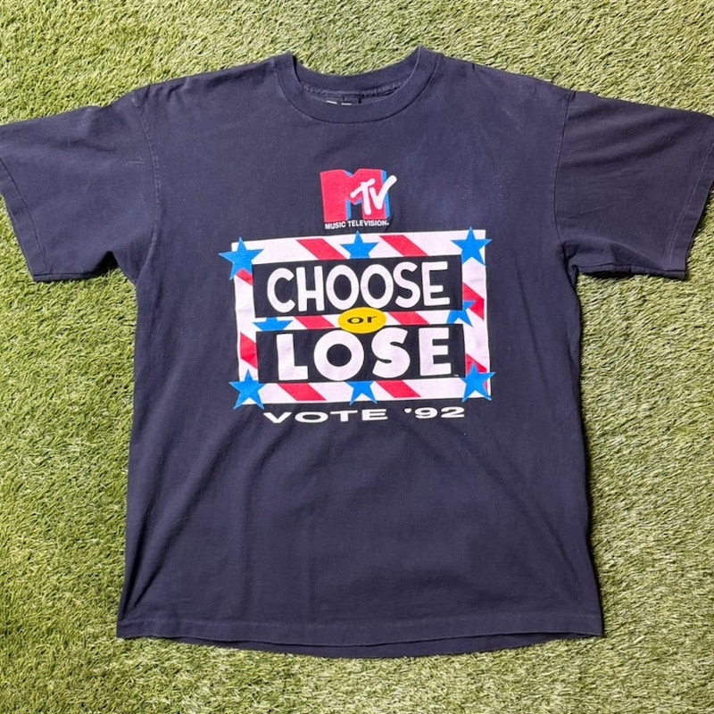 Vintage 1992 MTV Choose or Lose T Shirt