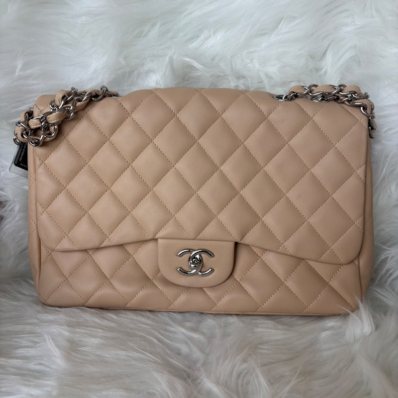 Chanel Jumbo Classic Flap Bag Beige