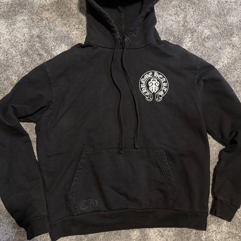 Chrome Hearts American Flag Logo Hoodie Black