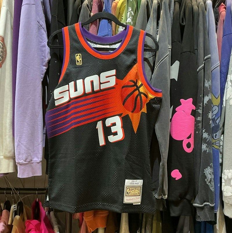 Mitchell & Ness Phoenix Suns Steve Nash 1996-97 Hardwood Classics Swingman Jersey Black