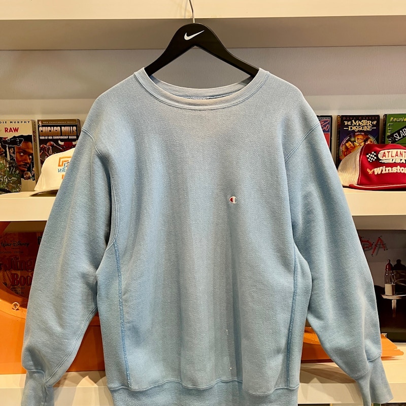 Vintage Champion Reverse Weave Crewneck Sweatshirt Light Blue