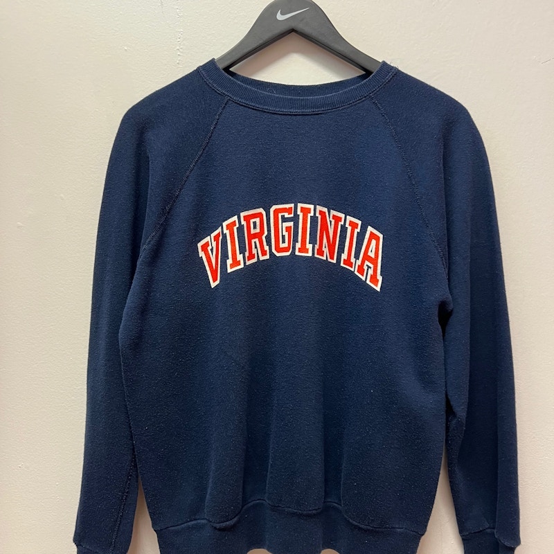 Vintage University of Virginia Crewneck Sweatshirt Navy