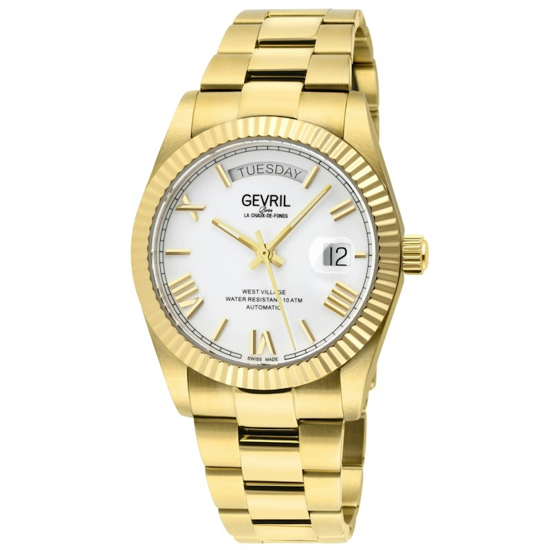 Gevril West Village Swiss Automatic Gold