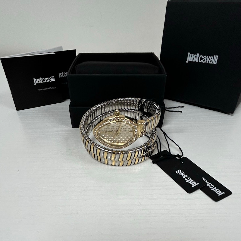 Just Cavalli Signature Snake Watch Two-Tone