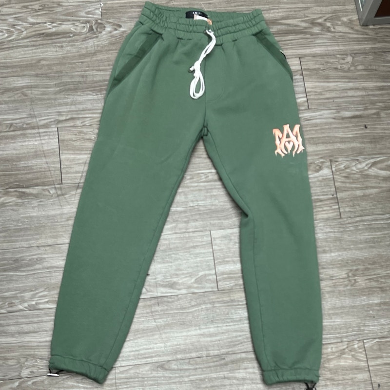 Amiri MA Logo Sweatpants Green