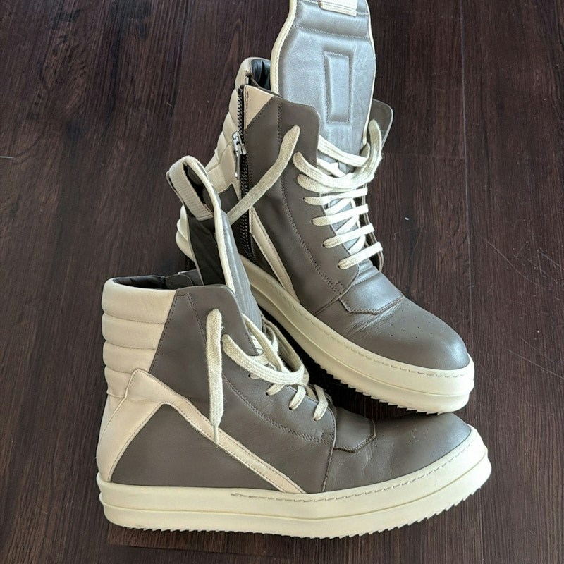 Rick Owens Geobasket High Grey