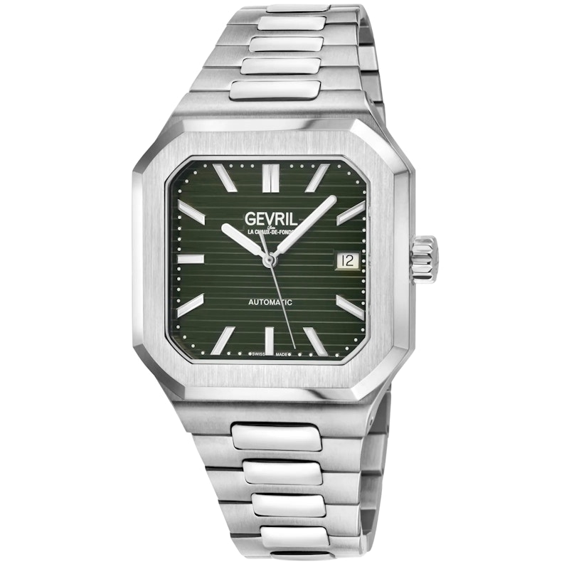 Gevril Grand Concourse Swiss Automatic Green Dial Watch