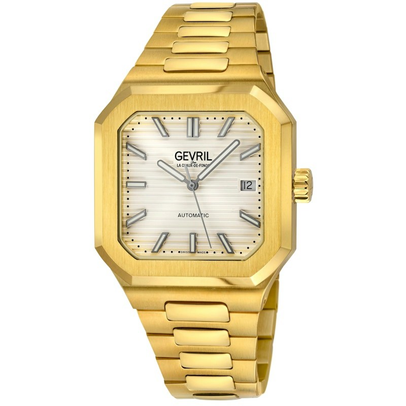 Gevril Grand Concourse Swiss Automatic Gold Tone Watch