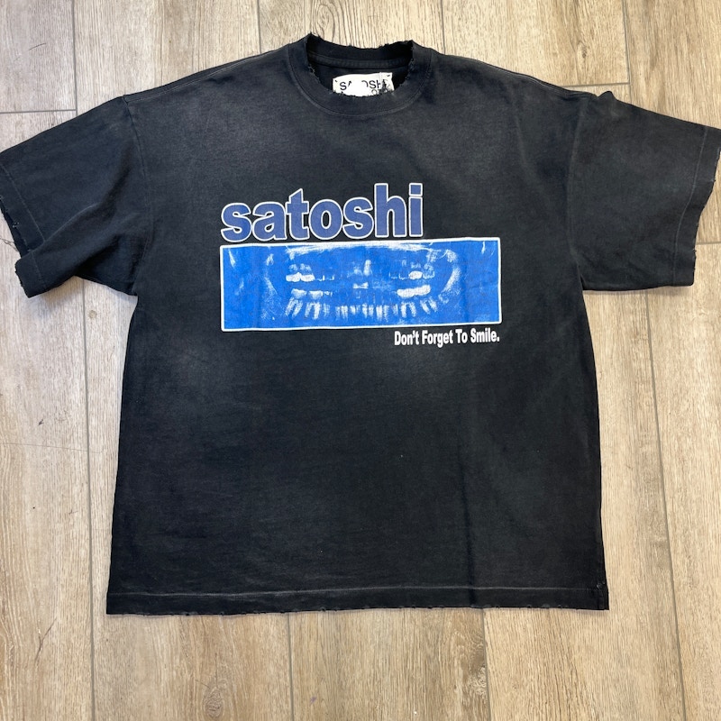 Satoshi Nakamoto Don't Forget To Smile T-Shirt Black