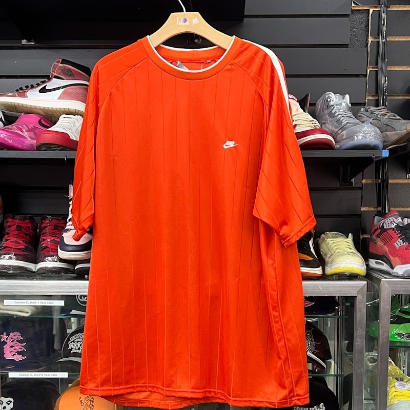 Nike Striped T-Shirt Orange