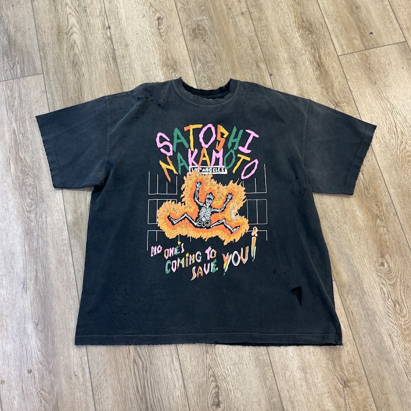 Satoshi Nakamoto No Savior Tee Black