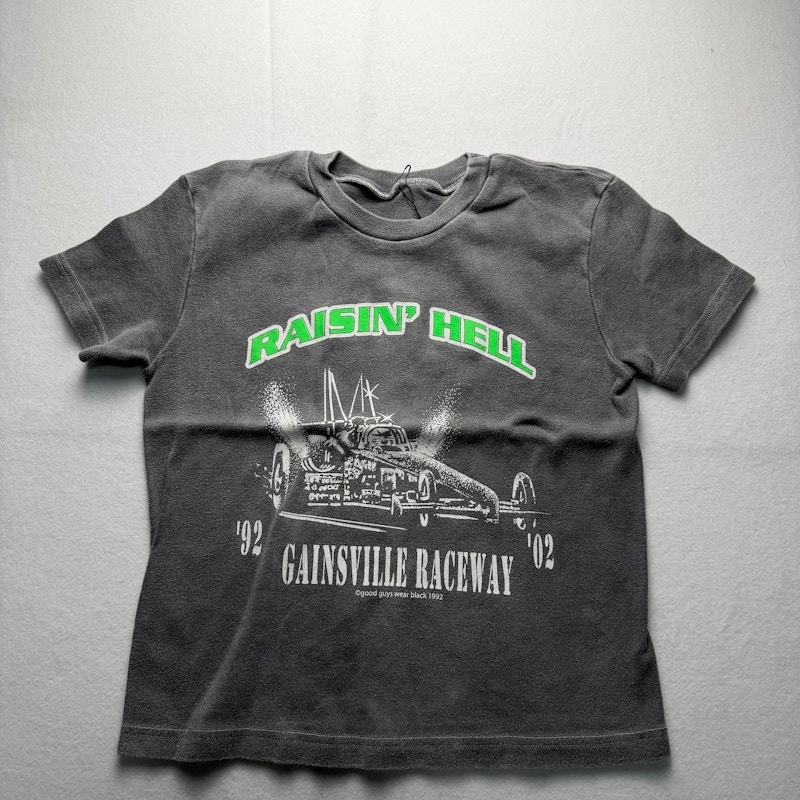 Good Guys Wear Black Raisin' Hell Gainsville Raceway T-Shirt