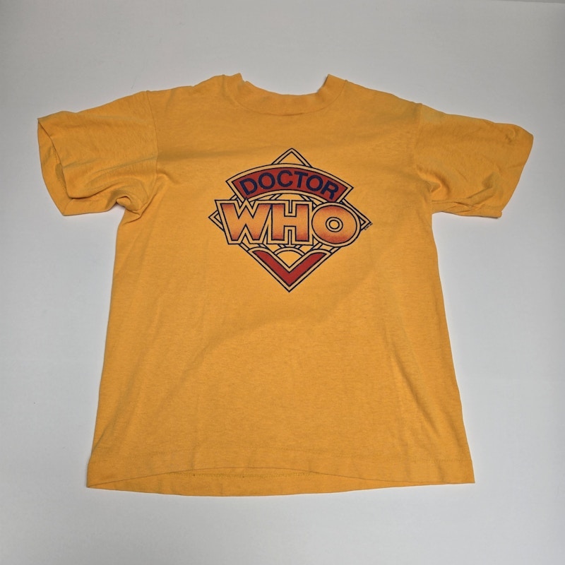 Doctor Who Vintage 1987 Logo T-Shirt Yellow
