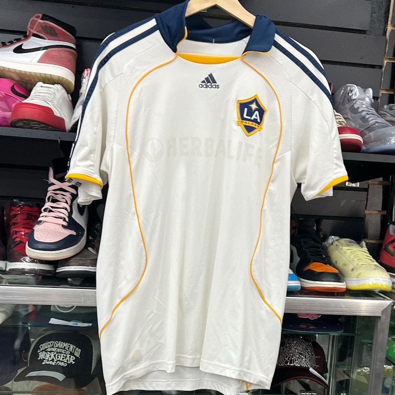 Adidas LA Galaxy David Beckham 23 Jersey White