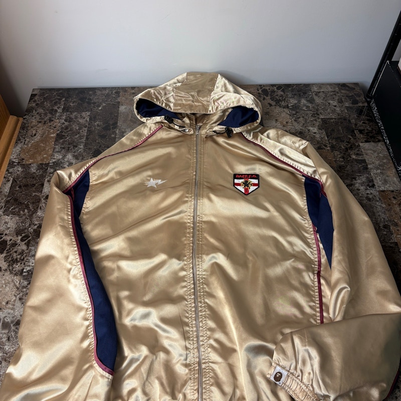 A Bathing Ape BAPE Ferrari Club F.C. Jacket Gold